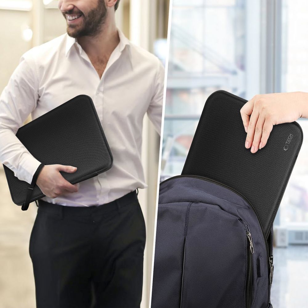 Tech-Protect Hardpouch Case til 15-16 Laptop - sort