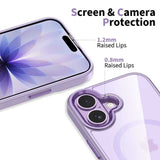 Tech-Protect MagMat MagSafe Case til iPhone 17 - Gennemsigtig lilla