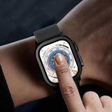 Tech-Protect 2-pack hærdet glas til Apple Watch Ultra 49mm - sølv og sort