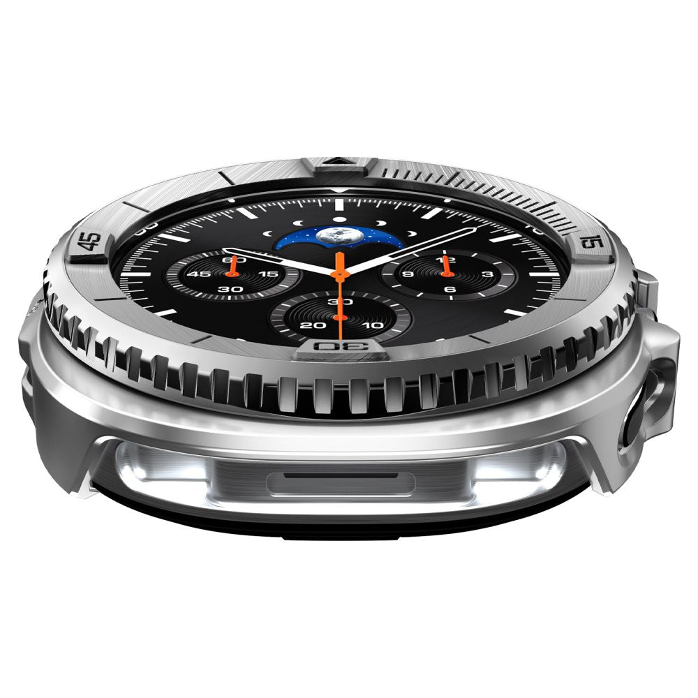 Spigen Bezel Tune Pro Pilot Cover for Samsung Galaxy Watch 8 Classic 46mm - Silver