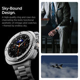 Spigen Bezel Tune Pro Pilot Cover for Samsung Galaxy Watch 8 Classic 46mm - Silver