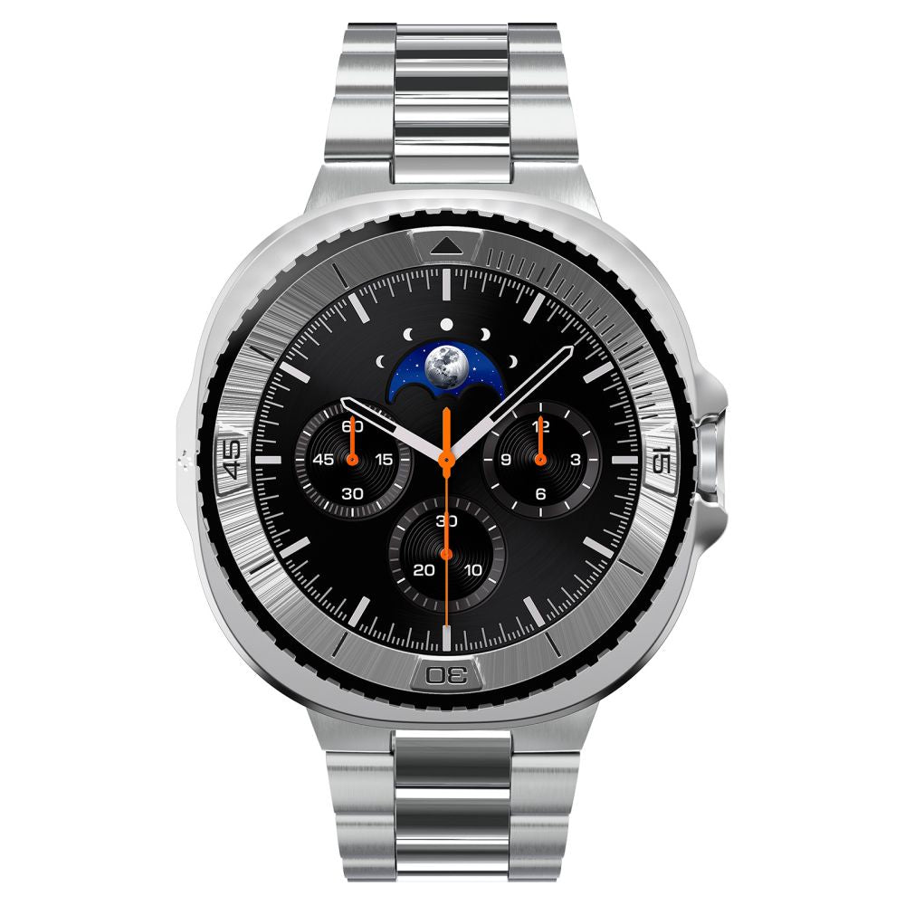 Spigen Bezel Tune Pro Pilot Cover for Samsung Galaxy Watch 8 Classic 46mm - Silver