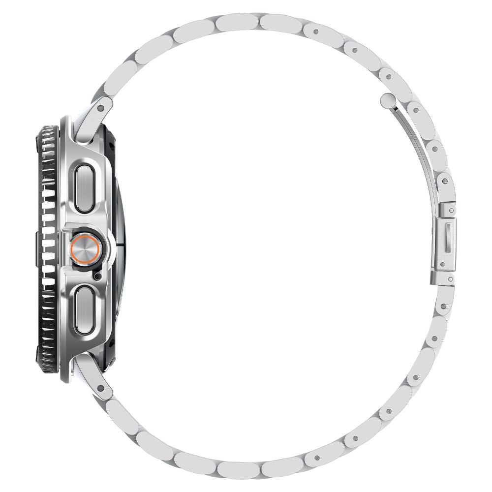 Spigen Bezel Tune Pro Pilot Cover for Samsung Galaxy Watch 8 Classic 46mm - Silver