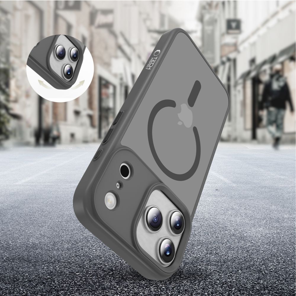 Tech-Protect MagMat MagSafe Case til iPhone 17 Pro - Grå
