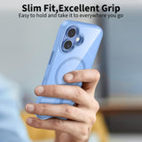 Tech-Protect MagMat MagSafe Case til iPhone 17 - gennemsigtig blå