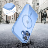 Tech-Protect MagMat MagSafe Case til iPhone 17 - gennemsigtig blå