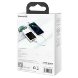 Baseus Superior-serien Kabel USB til Lightning, 2,4A, 0,25m (hvid)