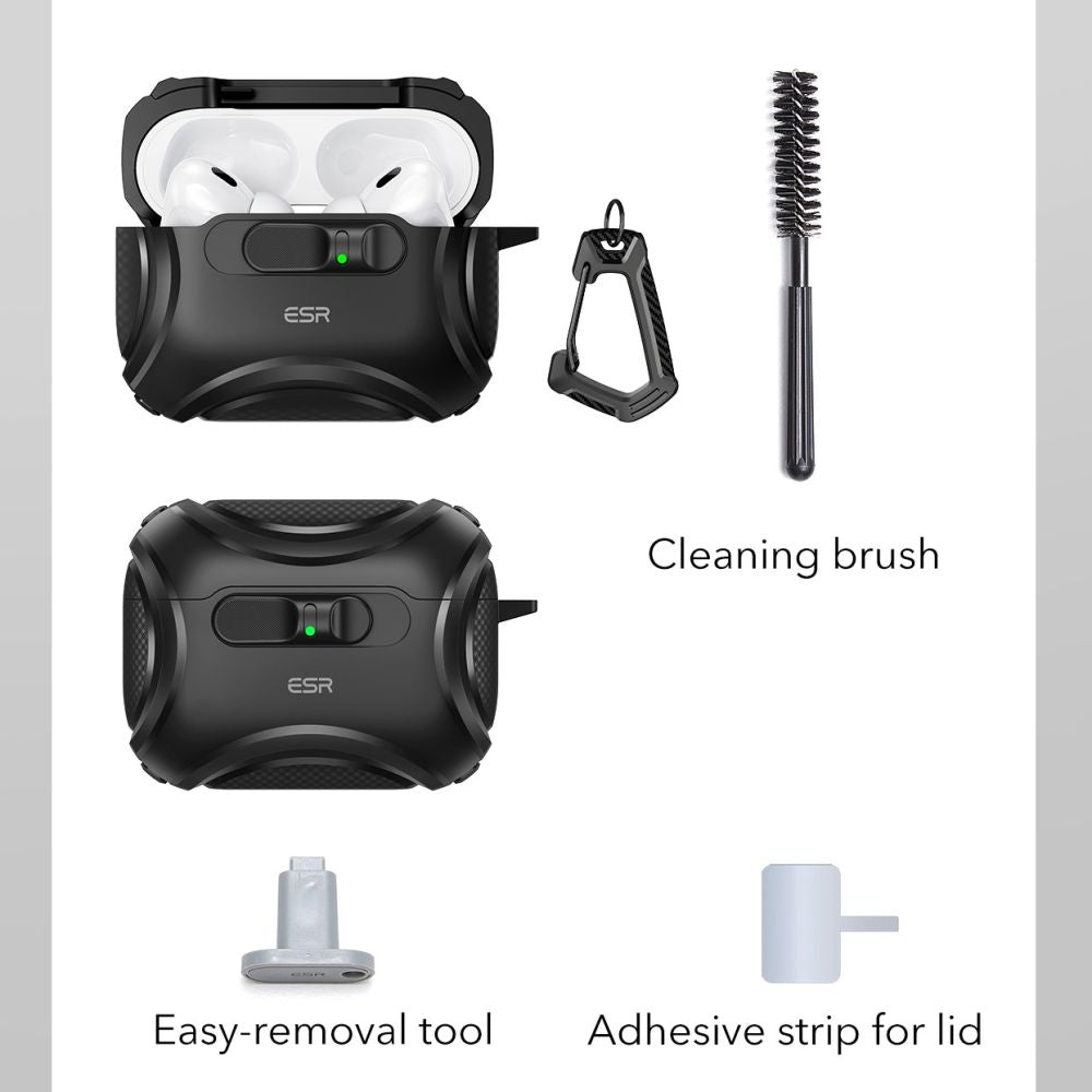 ESR Cyber FlickLock MagSafe Case for AirPods Pro 3 - Black