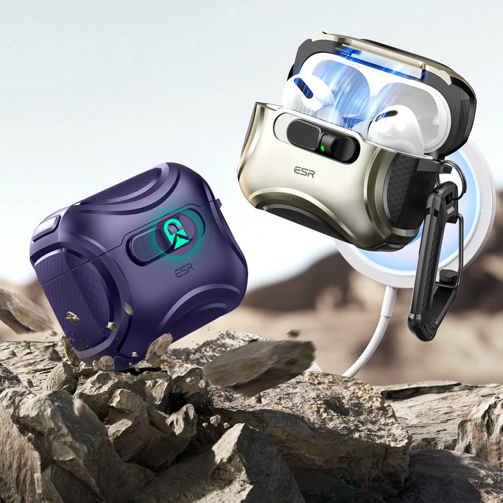 ESR Cyber FlickLock MagSafe Case for AirPods Pro 3 - Purple