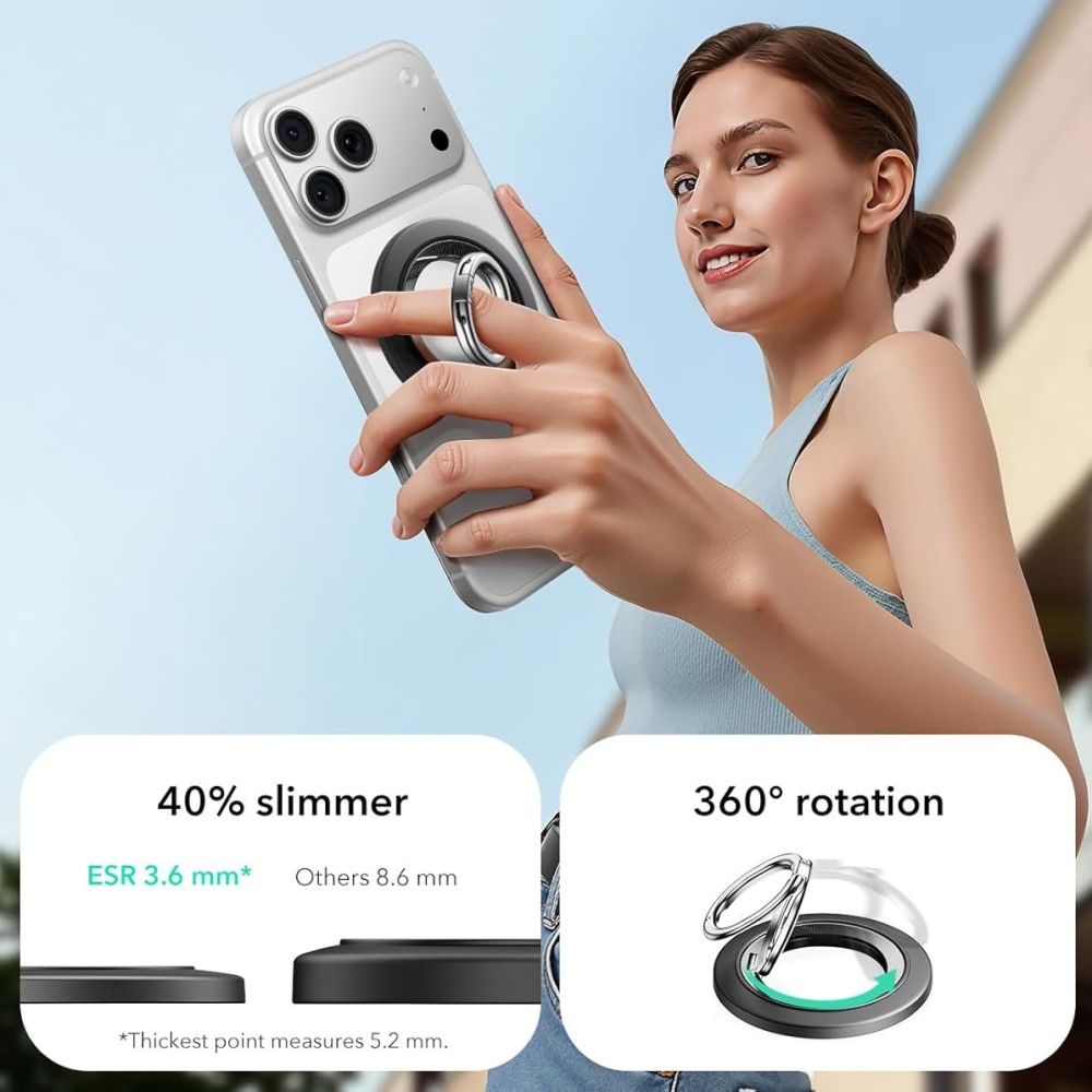 ESR Magnetic HaloLock MagSafe Phone Holder - Black