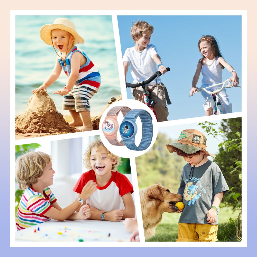 Tech-Protect nylonrem til Apple AirTag 1/2 - Blå