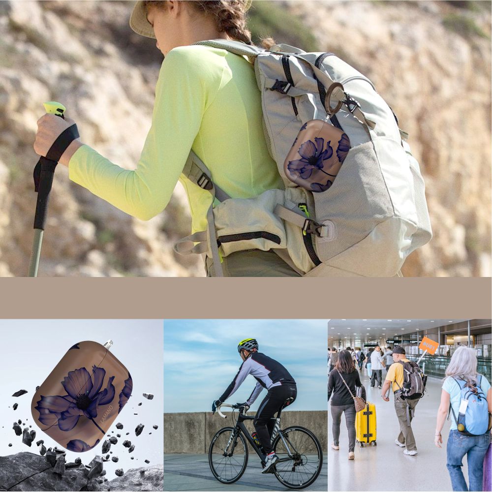 Tech-Protect Lamano-kasse til AirPods 3 Pro - brun og lilla