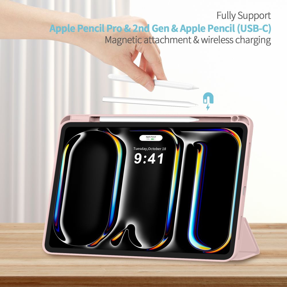 Tech-Protect SC Pen Case til iPad Pro 11  5/6 2024-2025 - Pink