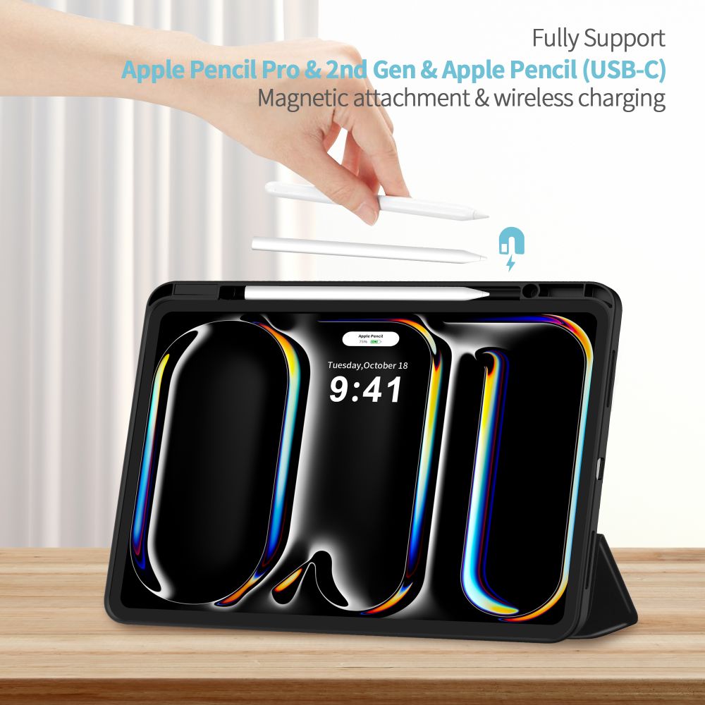 Tech-Protect SC Pen Case til iPad Pro 11  5/6 2024-2025 - sort