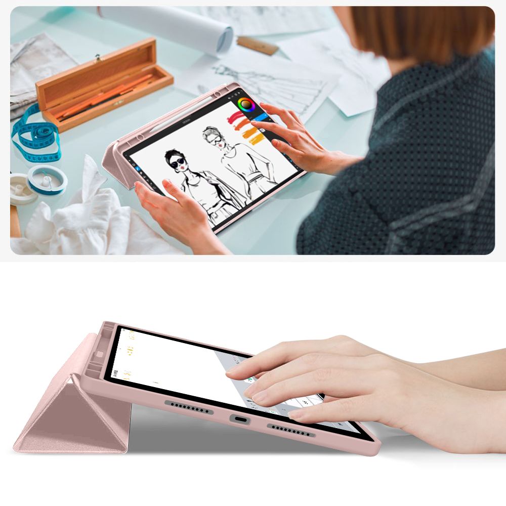 TechProtect SmartCase Pen Case til Lenovo Idea Tab Plus 12.1 TB-361 - Pink