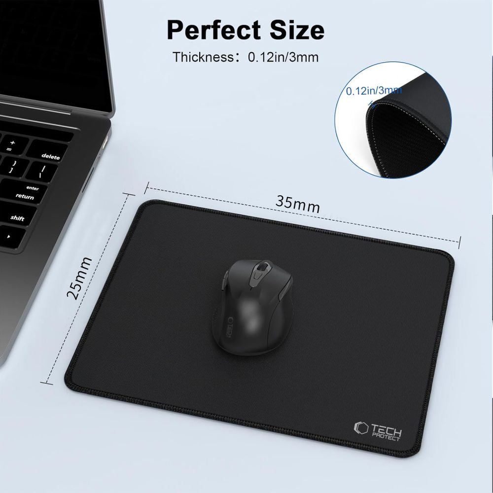 Tech-Protect A100 Mouse Pad 35 x 25 cm - sort