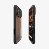 Spigen Ultra Hybrid MagSafe Case for iPhone 17 Pro - Black and Orange