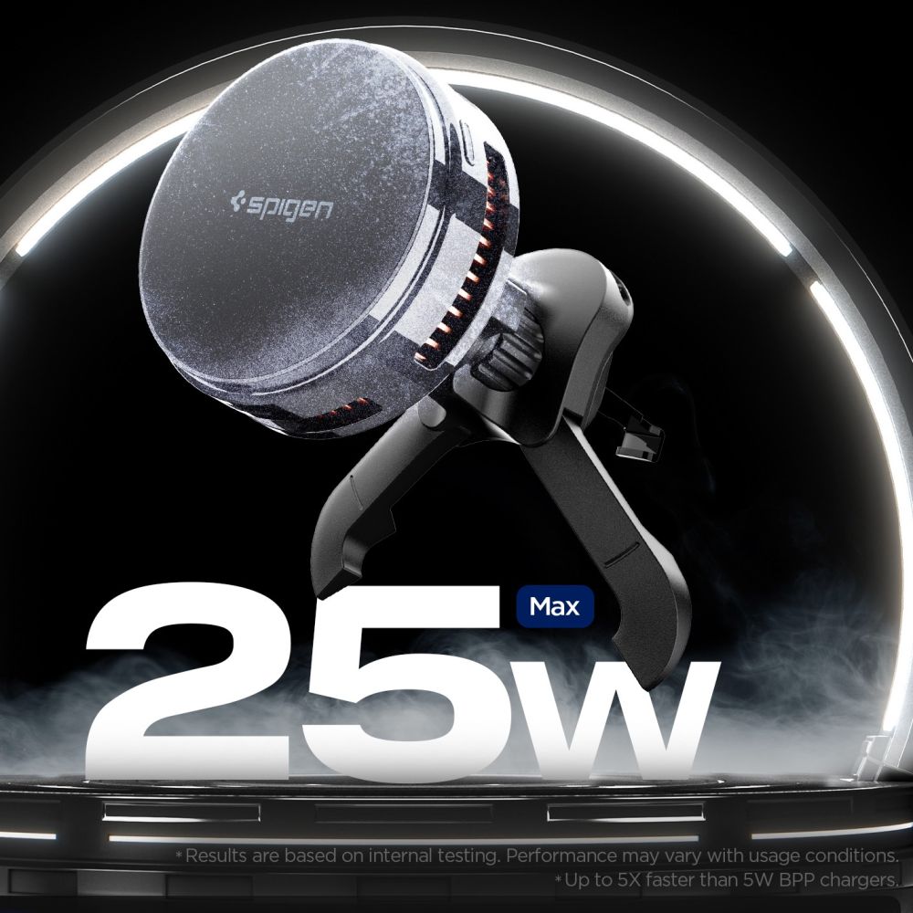 Spigen Essential EV25MFAQ Magnetic MagSafe Car Air Vent Mount - Black