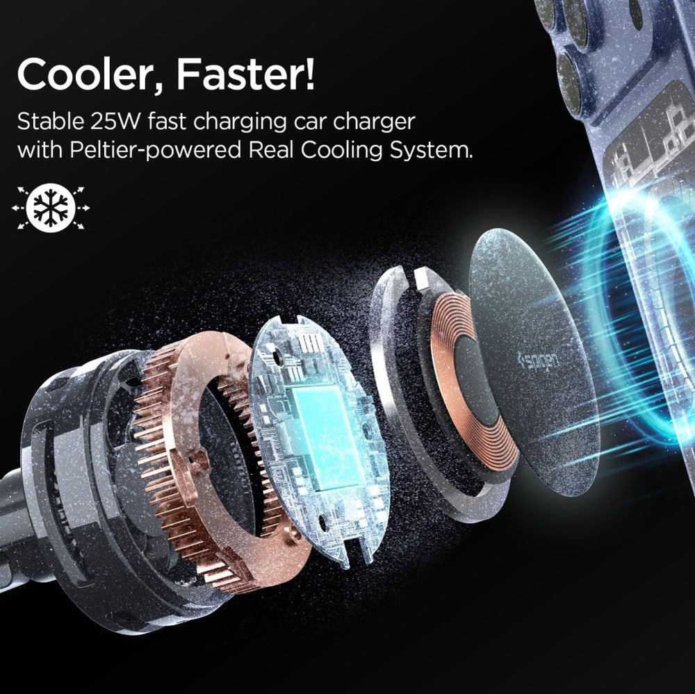 Spigen Essential EV25MFAQ Magnetic MagSafe Car Air Vent Mount - Black