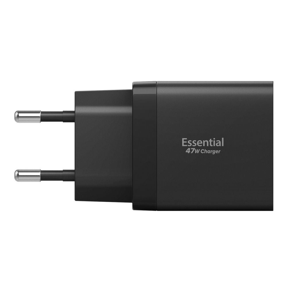 Spigen Essential EE472EU 2-port USC-C 47W wall charger - black