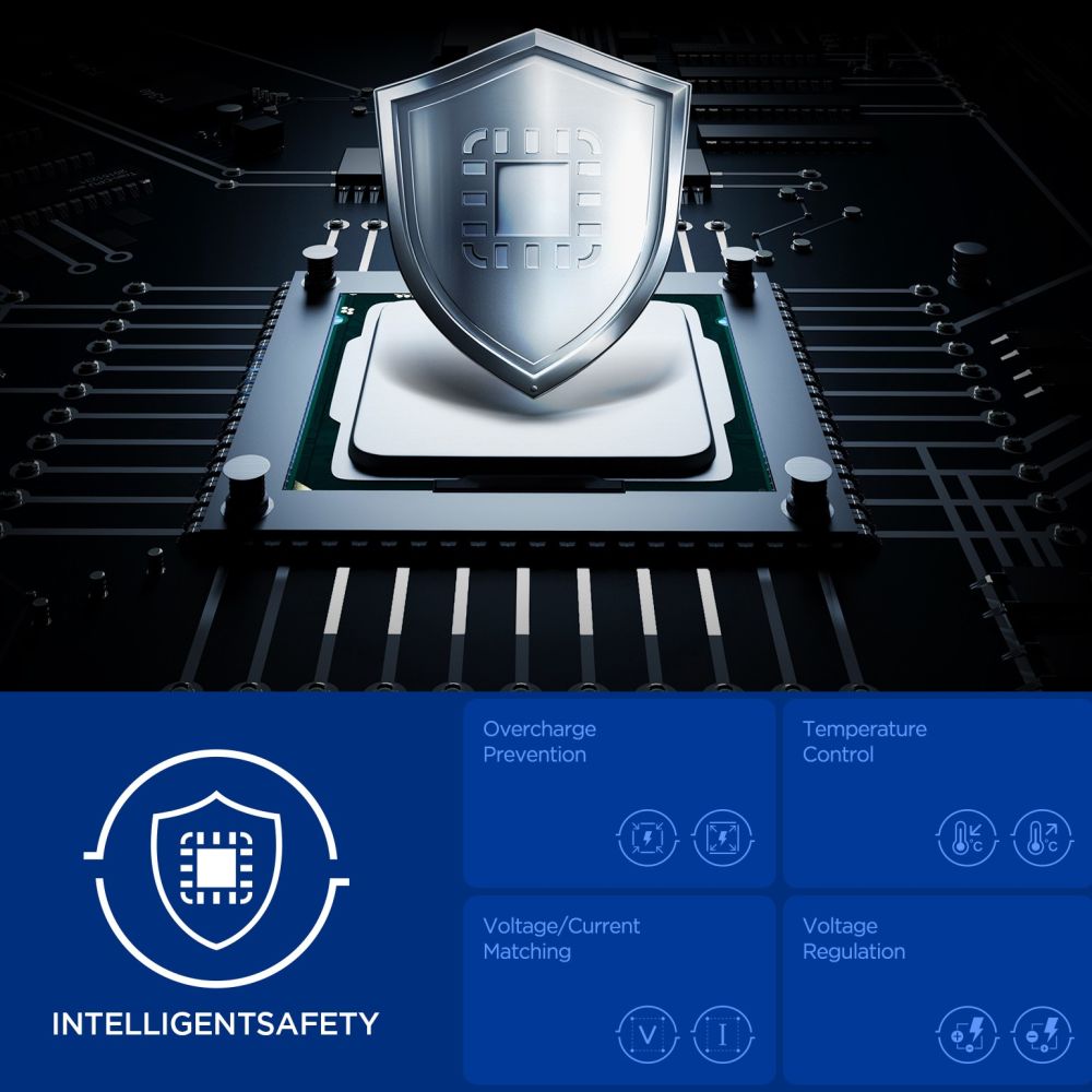 Spigen Essential EE673EU 3-port charger 2xUSB-C 1xUSB-A 67W - black