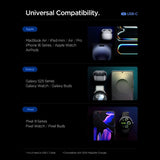 Spigen Essential EE673EU 3-port charger 2xUSB-C 1xUSB-A 67W - black