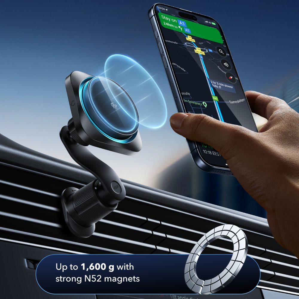 ESR OmniLock Qi2.2 Magnetic MagSafe Car Air Vent Mount - Black