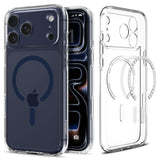 Spigen Ultra Hybrid MagSafe Case for iPhone 17 Pro Max - Clear Navy Blue