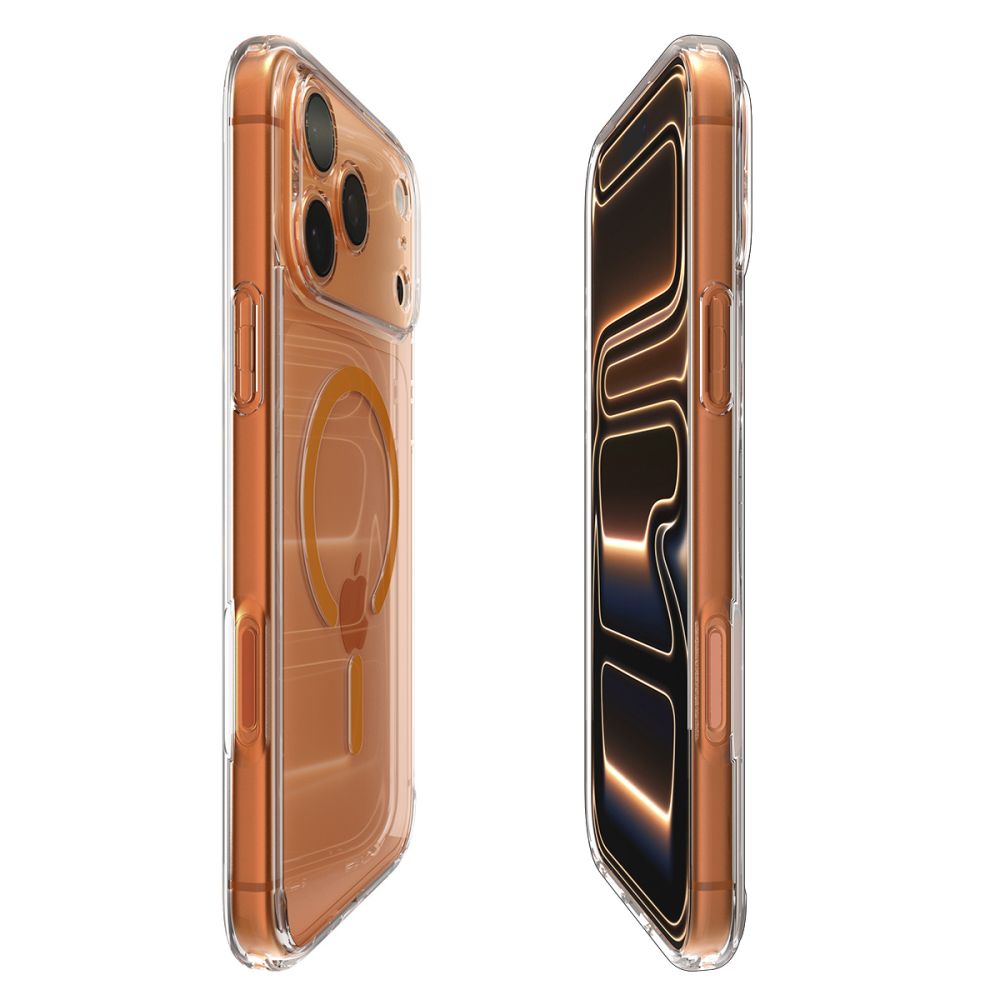 Spigen Ultra Hybrid MagSafe Case til iPhone 17 Pro - Clear Orange