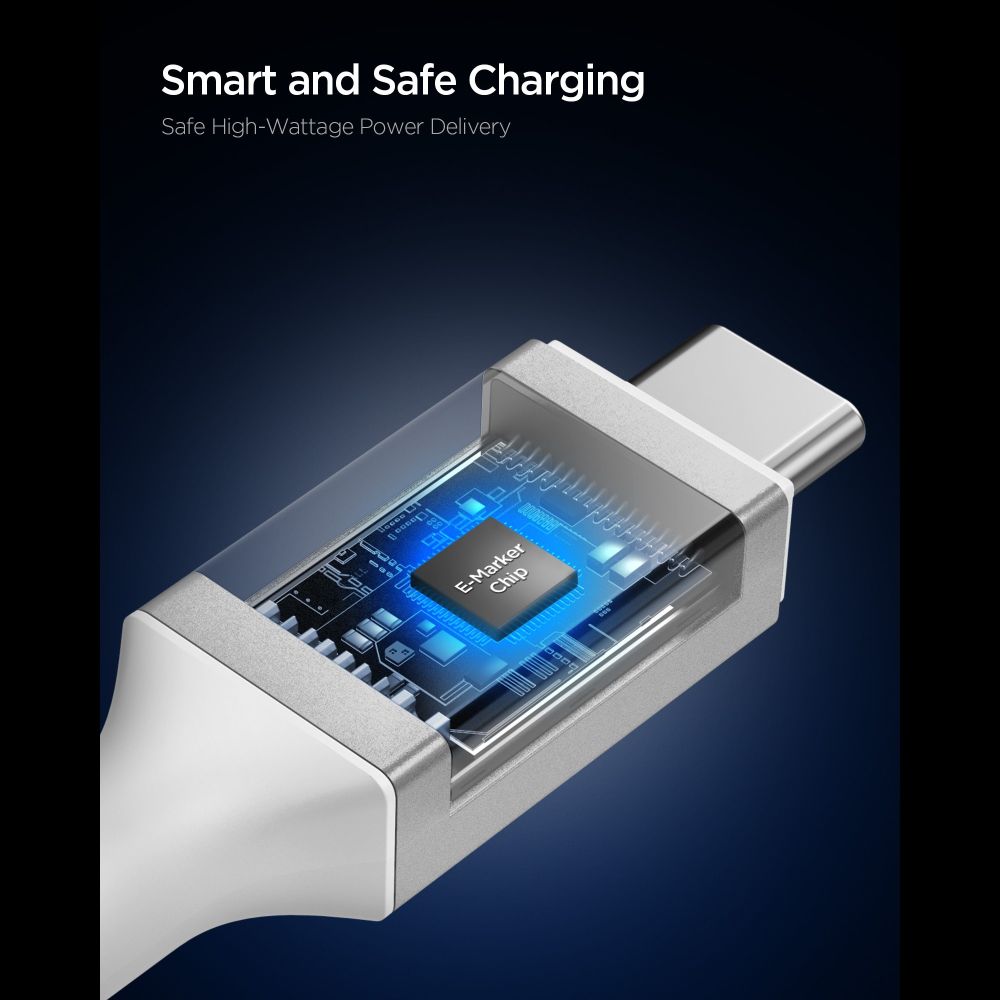 Spigen EB10010CC 100W 100 cm Cable - White