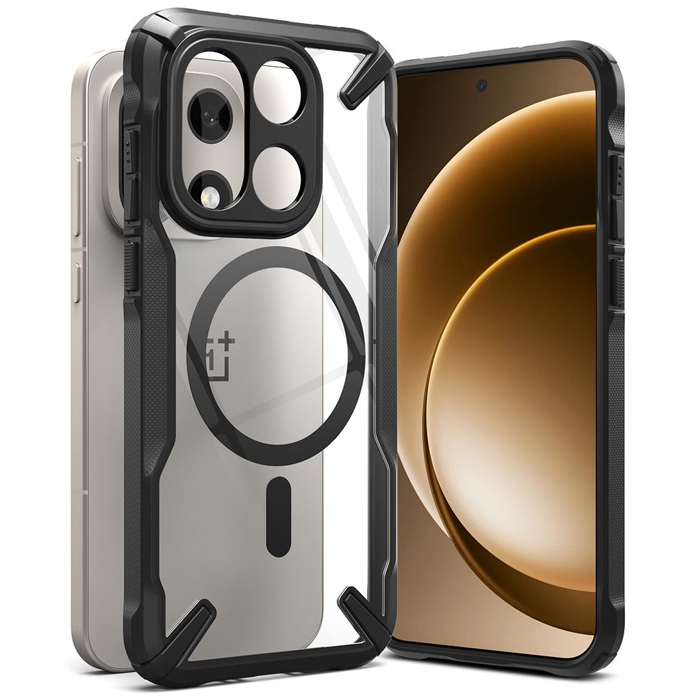 Ringke Fusion X Magnetic MagSafe Case for OnePlus 15 - Clear Black