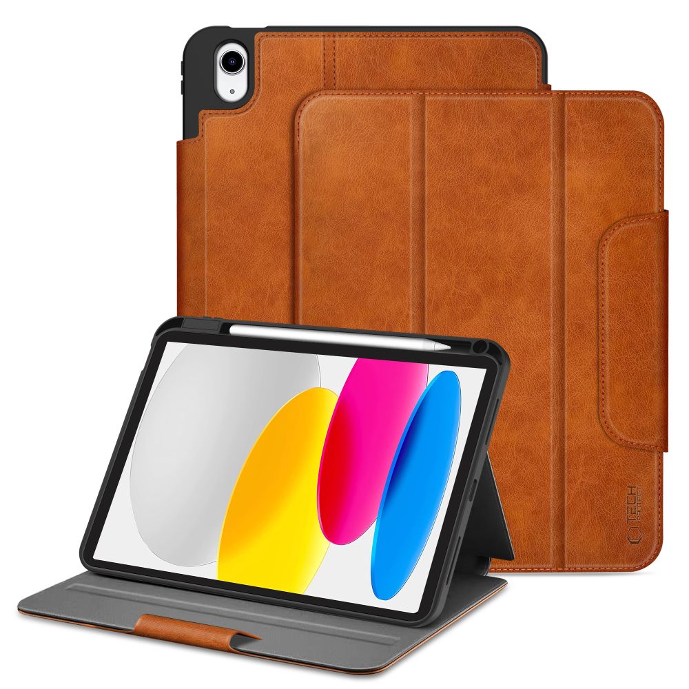 Tech-Protect Fleece Case til iPad 10.9  10 / 2022 / 11  11 / 2025 - Brunt
