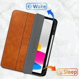 Tech-Protect Fleece Case til iPad 10.9  10 / 2022 / 11  11 / 2025 - Brunt