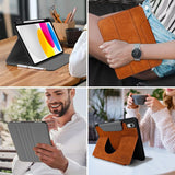 Tech-Protect Fleece Case til iPad 10.9  10 / 2022 / 11  11 / 2025 - Brunt