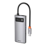 Hub 4in1 Baseus Metal Gleam Series, USB-C til USB 3.0 + USB 2.0 + HDMI + USB-C PD
