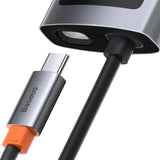 Hub 4in1 Baseus Metal Gleam Series, USB-C til USB 3.0 + USB 2.0 + HDMI + USB-C PD