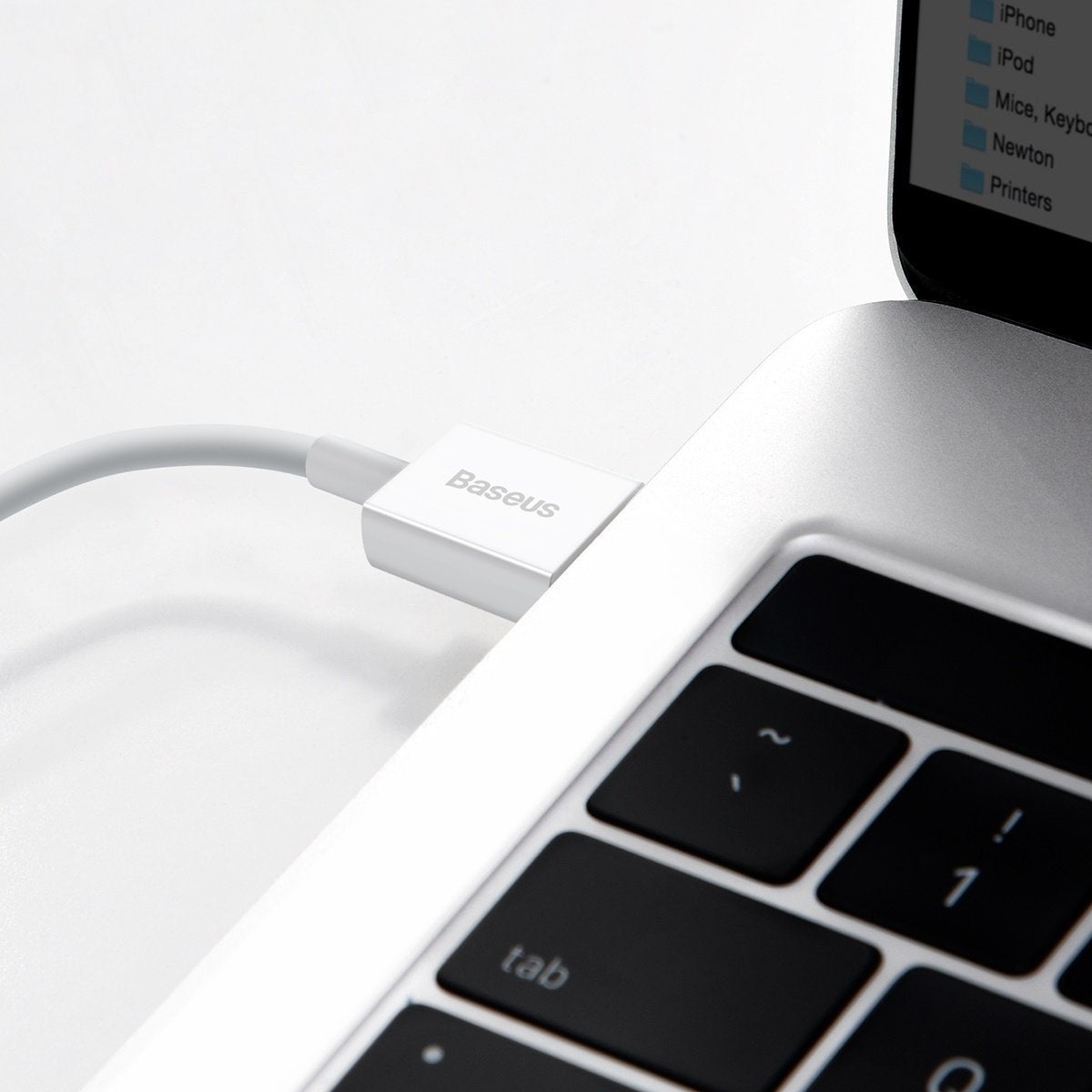 Baseus Superior-serien Kabel USB til Lightning, 2,4A, 1m (hvid)