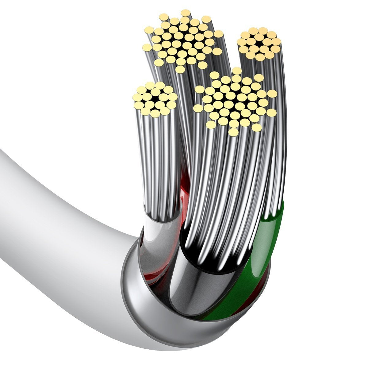 Baseus Superior-serien Kabel USB til Lightning, 2,4A, 1m (hvid)