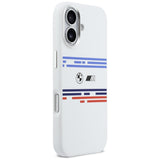 BMW M Silicon Horizontal Line MagSafe Case for iPhone 17 - White