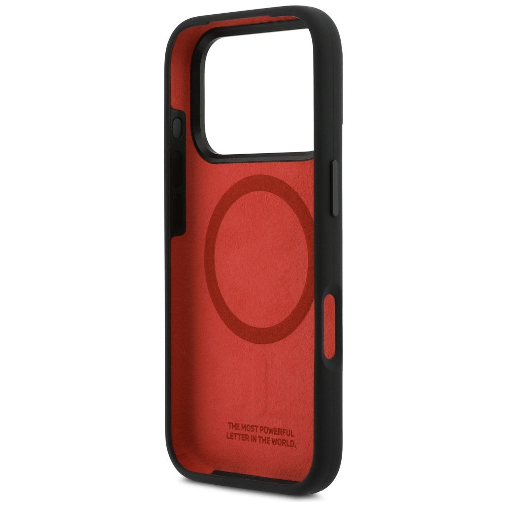 BMW M Silicon Horizontal Line MagSafe Case for iPhone 17 Pro - Black