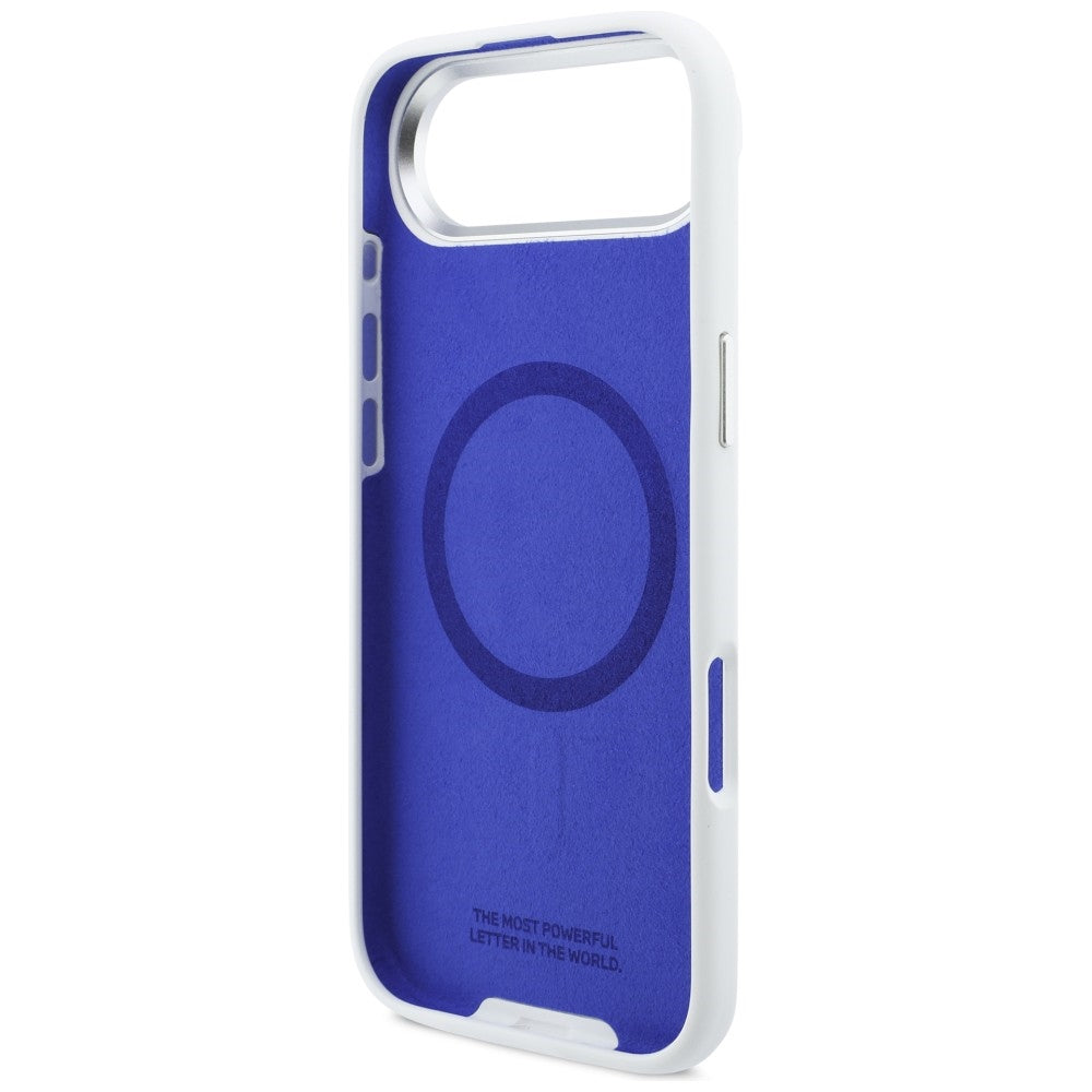BMW M Silicon Horizontal Line MagSafe Case for iPhone Air - White