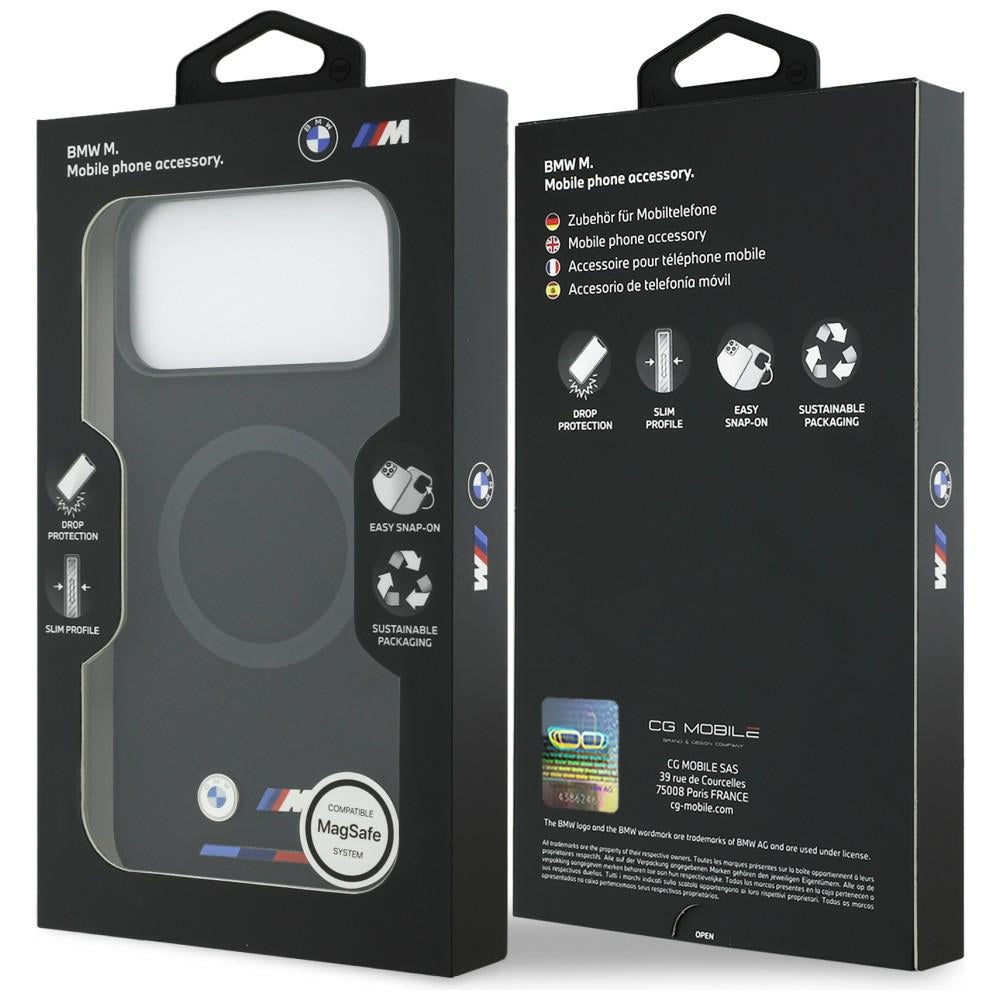 BMW M Silicon Logo MagSafe Case for iPhone 17 Pro Max - Black