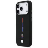 BMW M Silicon Tricolor Line MagSafe Case for iPhone 17 Pro - Black