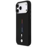 BMW M Silicon Tricolor Line MagSafe Case for iPhone 17 Pro Max - Black