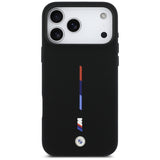 BMW M Silicon Tricolor Line MagSafe Case for iPhone 17 Pro Max - Black