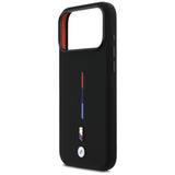 BMW M Silicon Tricolor Line MagSafe Case for iPhone 17 Pro Max - Black