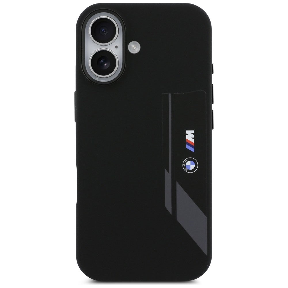 BMW M Silicon Vertical Logo MagSafe Case for iPhone 17 - Black
