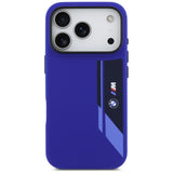 BMW M Silicon Vertical Logo MagSafe Case for iPhone 17 Pro - Navy Blue