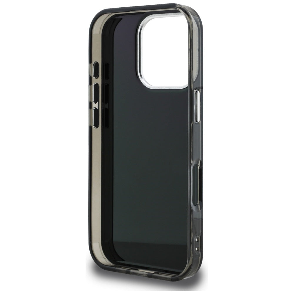 Karl Lagerfeld IML Aquarelle Choupette & Logo iPhone 16 Pro Case - Black