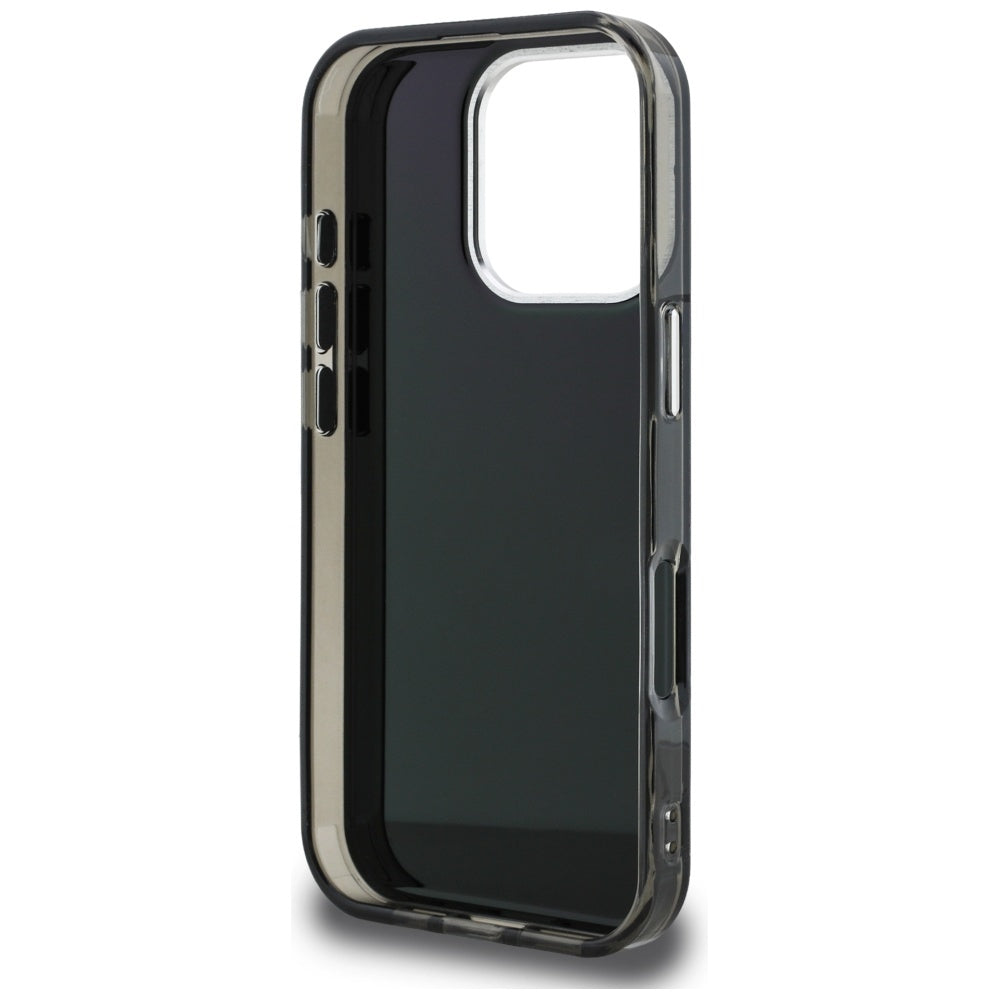Karl Lagerfeld IML Aquarelle Karl & Choupette & Logo iPhone 16 Pro Case Black